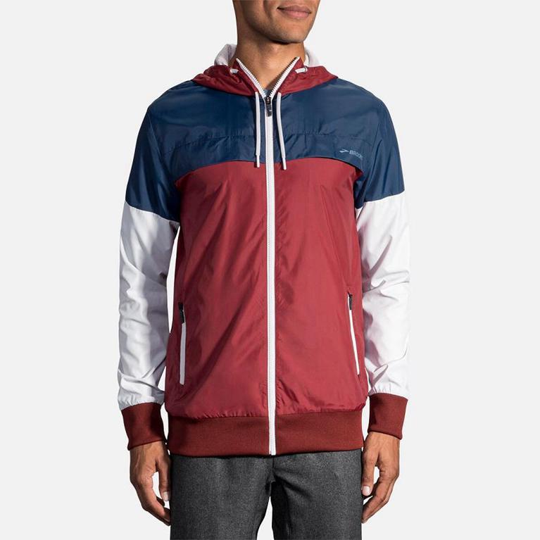 Brooks Sideline Running Jackets - Men's - Multicolor (71408-BJVE)